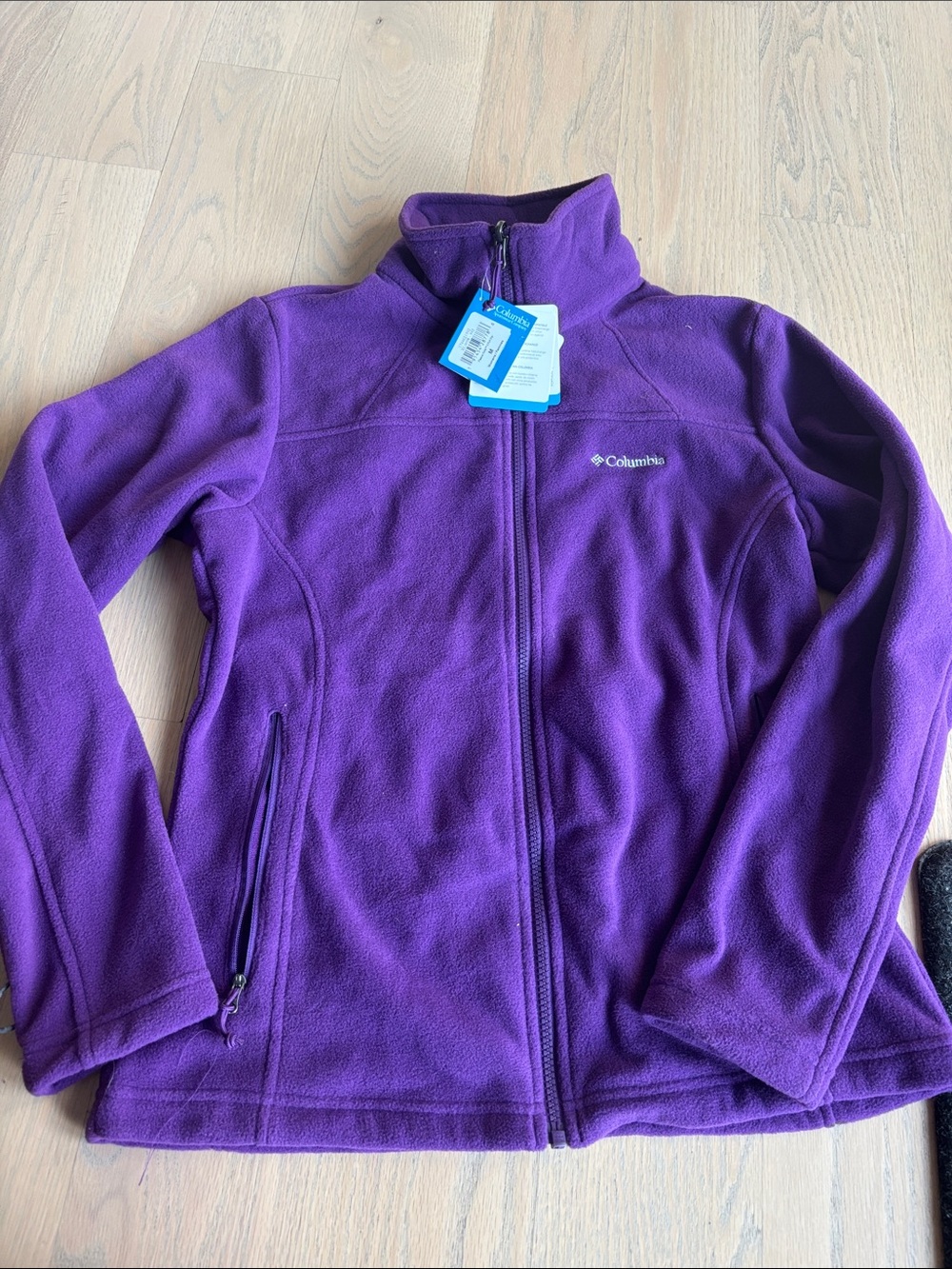 Columbia Women Purple Full-Zip Fleece Jacket (Tag On)